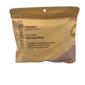 Keranique Quick Drying Hair Towel Wrap - Less Frizz and Breakage - NEW & SEALED